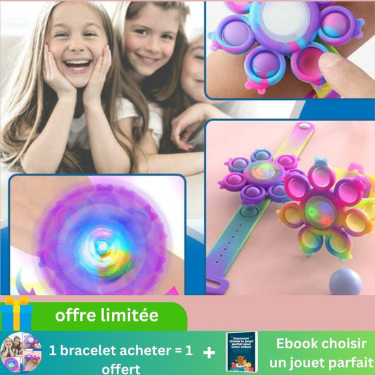 Bracelet Pops Spinner lumineux - BraceletLumi™ - 3BVboutique