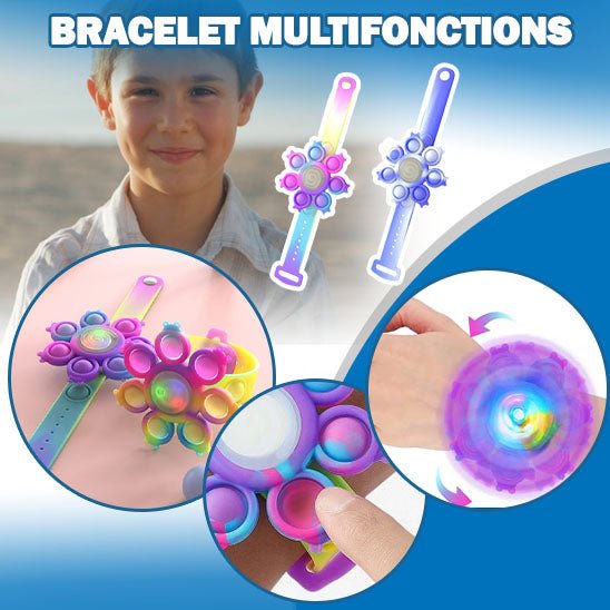 Bracelet Pops Spinner lumineux - BraceletLumi™ - 3BVboutique