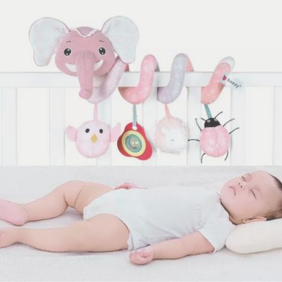 Jouet d'éveil bébé - Eléphant - Rose - 3BVboutique