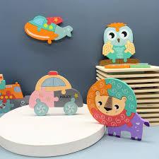 PuzzleCartoon™ puzzle en bois 3D pour les enfants | jeux enfants - 3BVboutique